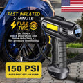 Cordless Digital Car Tire Inflator USB Rechargeable Tire Air Compressor Pump LCD