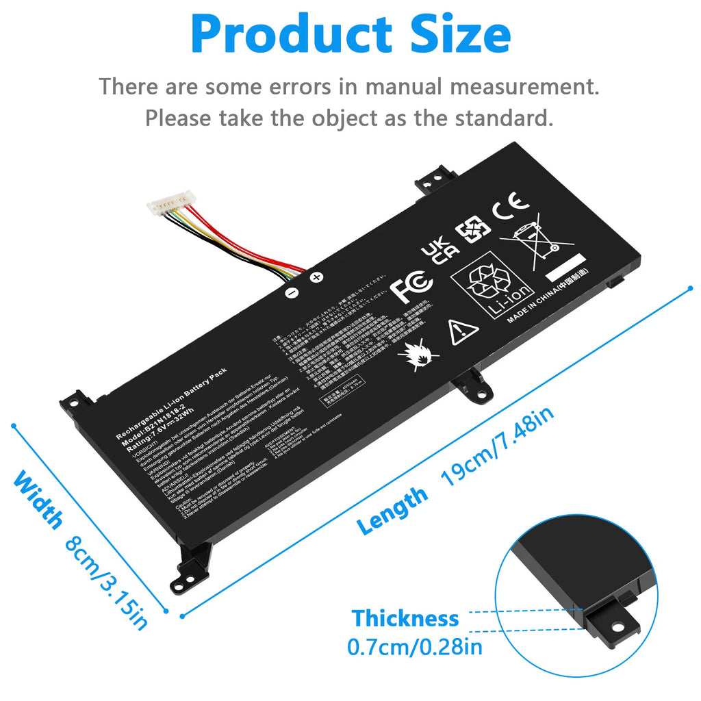 ?Battery B21N1818-2 C21PpJH for Asus VivoBook 14 F412 F412D F412DA C21N1818-2