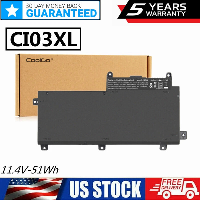 CI03XL Battery for HP ProBook 640 645 G2 650 655 G2 801554-001 HSTNN-LB6T 51Wh