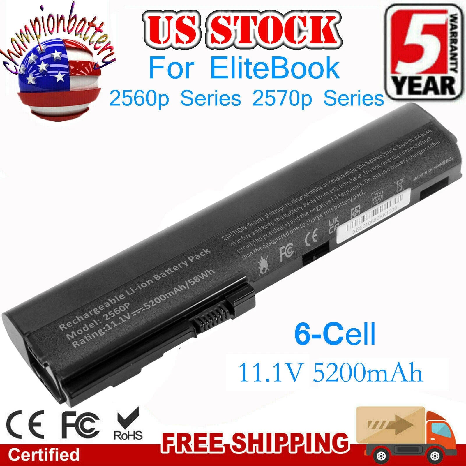SX06 SX03 SX06XL SX09 Battery for HP Elitebook 2560P 2570P 632421-001 632419-001