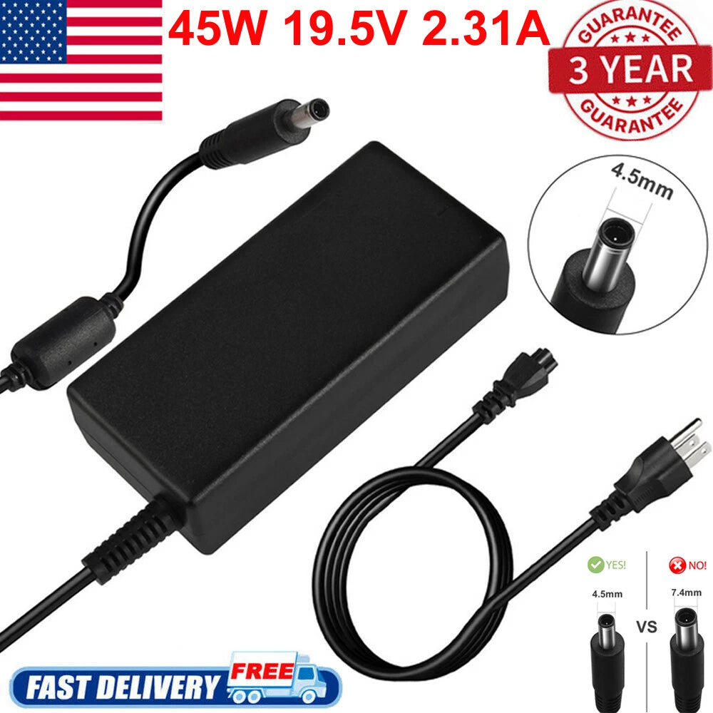 45W AC Adapter For Dell Inspiron 11 13 14 15 17 3000 5000 7000 Series PC Charger