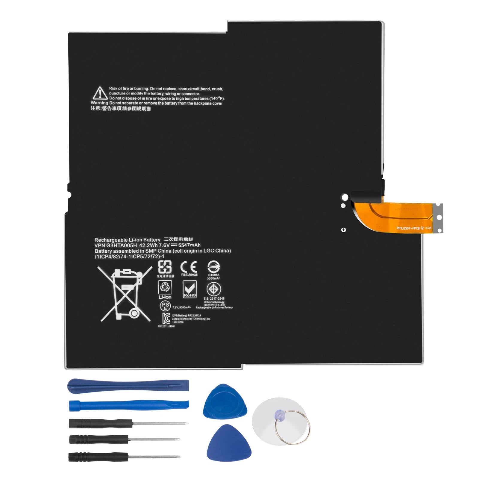 42.2Wh Replacement Battery for Microsoft Surface Pro 3 Pro3 Model 1631 G3HTA005H