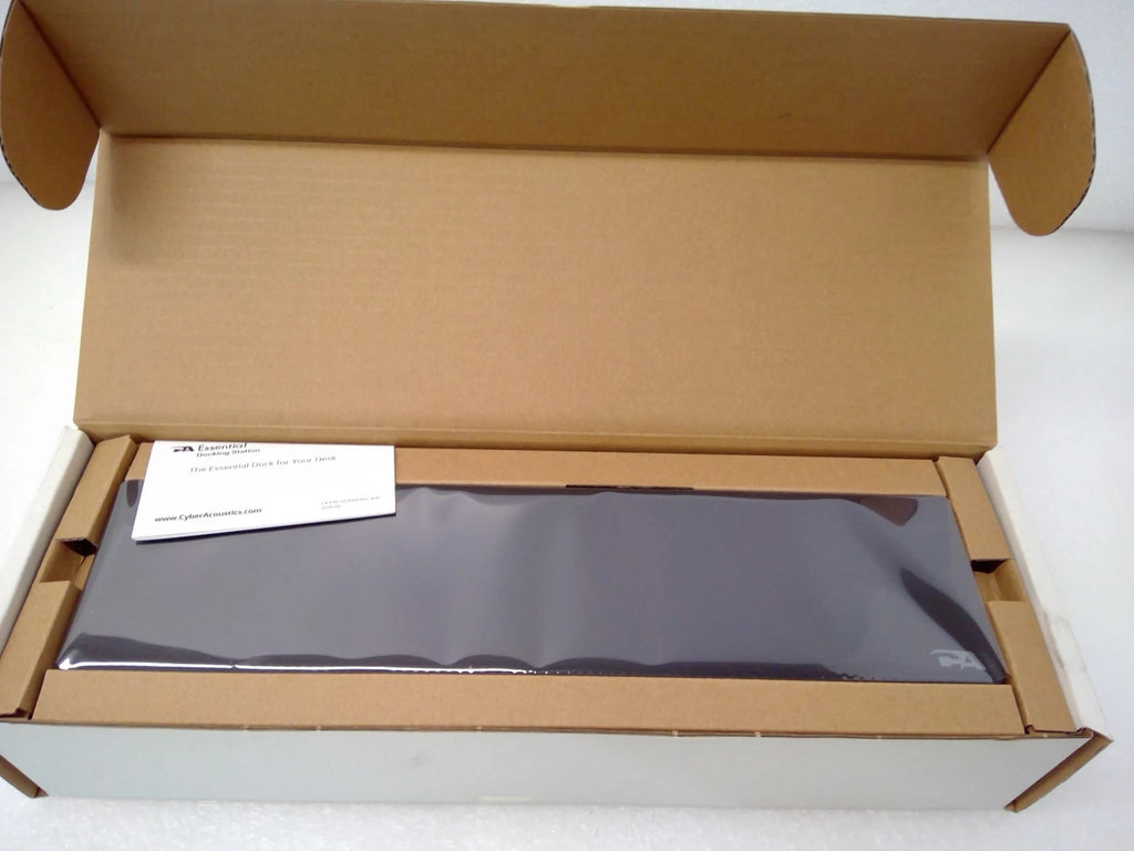NEW Cyber Acoustics DS2000 USB-C Laptop Docking Station Dual 4K Ethernet DP HDMI