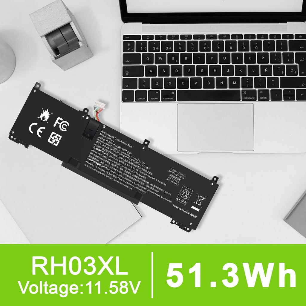 ??RH03XL Battery For HP ProBook 640 645 650 655 G9 G10 M73472-005 51.3Wh---Long