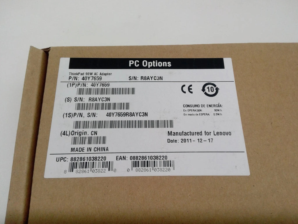 NEW Lenovo 40Y7659 ThinkPad 20V 4.5A 90W AC Adapter Power Supply Round Tip 7.4