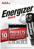 4 x Energizer MAX AAA Alkaline Batteries