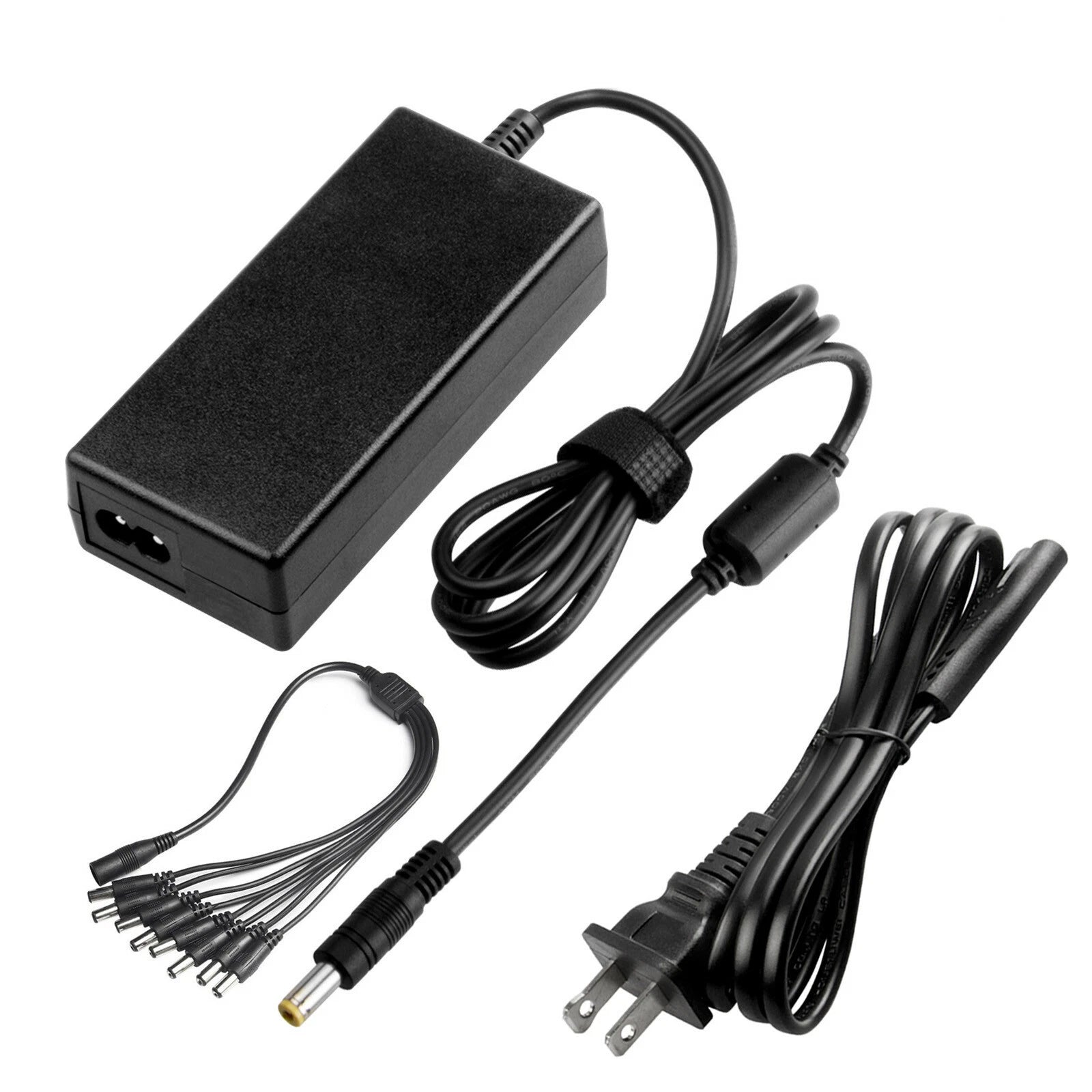 12V 5A AC Power Supply Adapter+8 Way Splitter Cable For CCTV Security Camera DVR