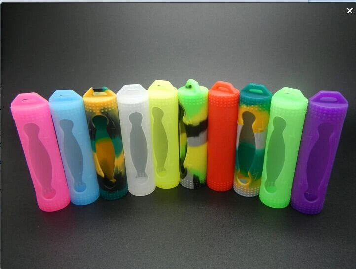 4 Assorted SILICONE PLASTIC STORAGE PROTECTIVE CASE HOLDER BOX 18650 BATTERY