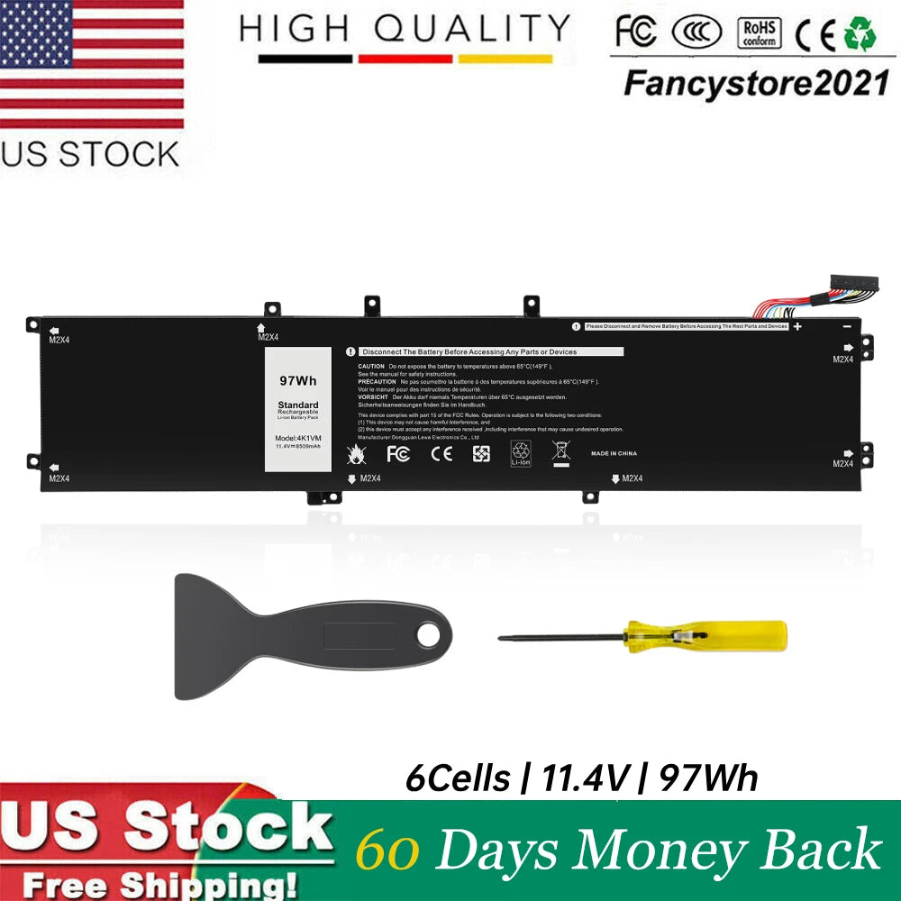 4K1VM Laptop Battery for Dell G7 17 7700 Gaming Series Inspiron 15 7590 7591