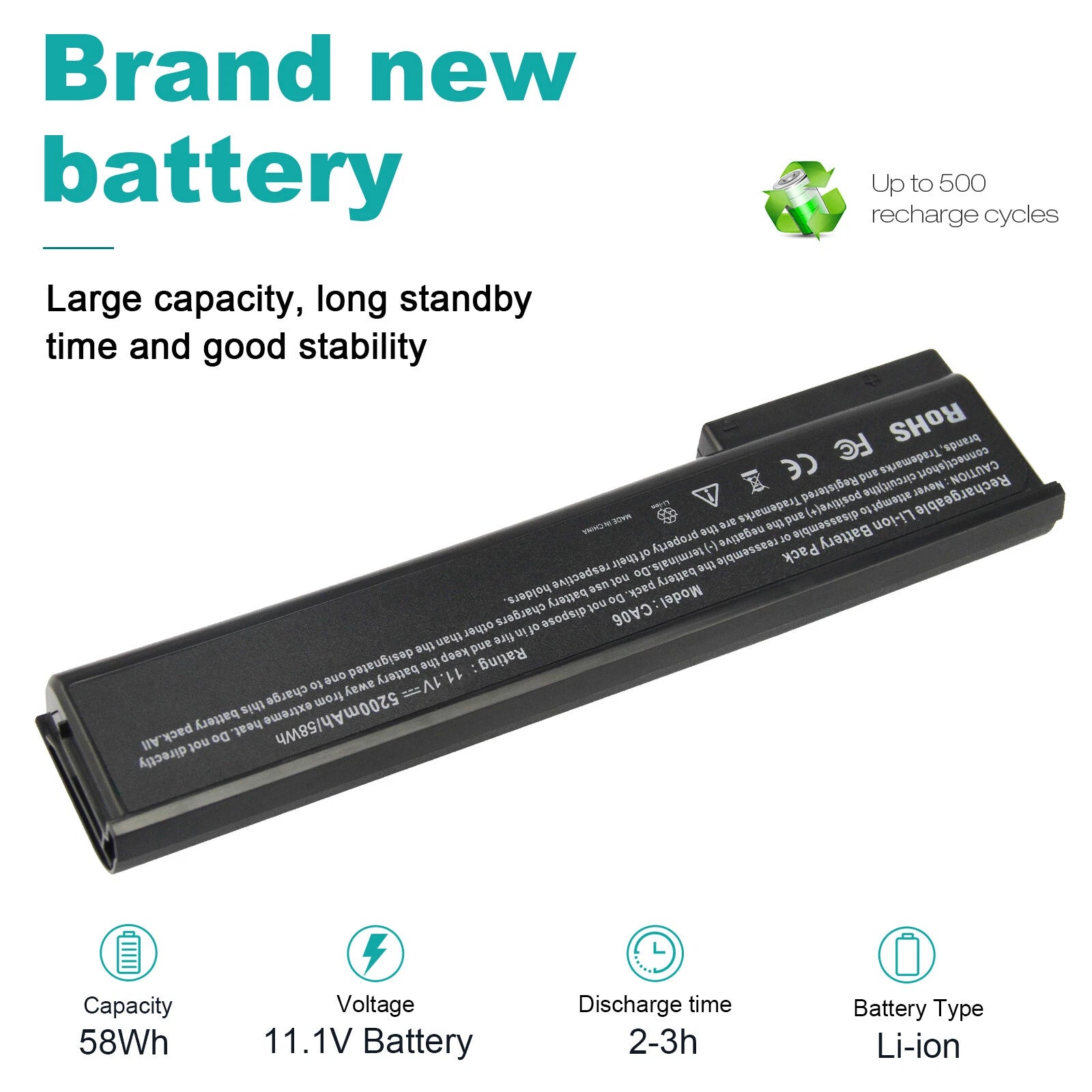 Lot CA06 CA09 Battery for HP ProBook 640 645 650 655 G0 G1 HSTNN-DB4Y 718756-001