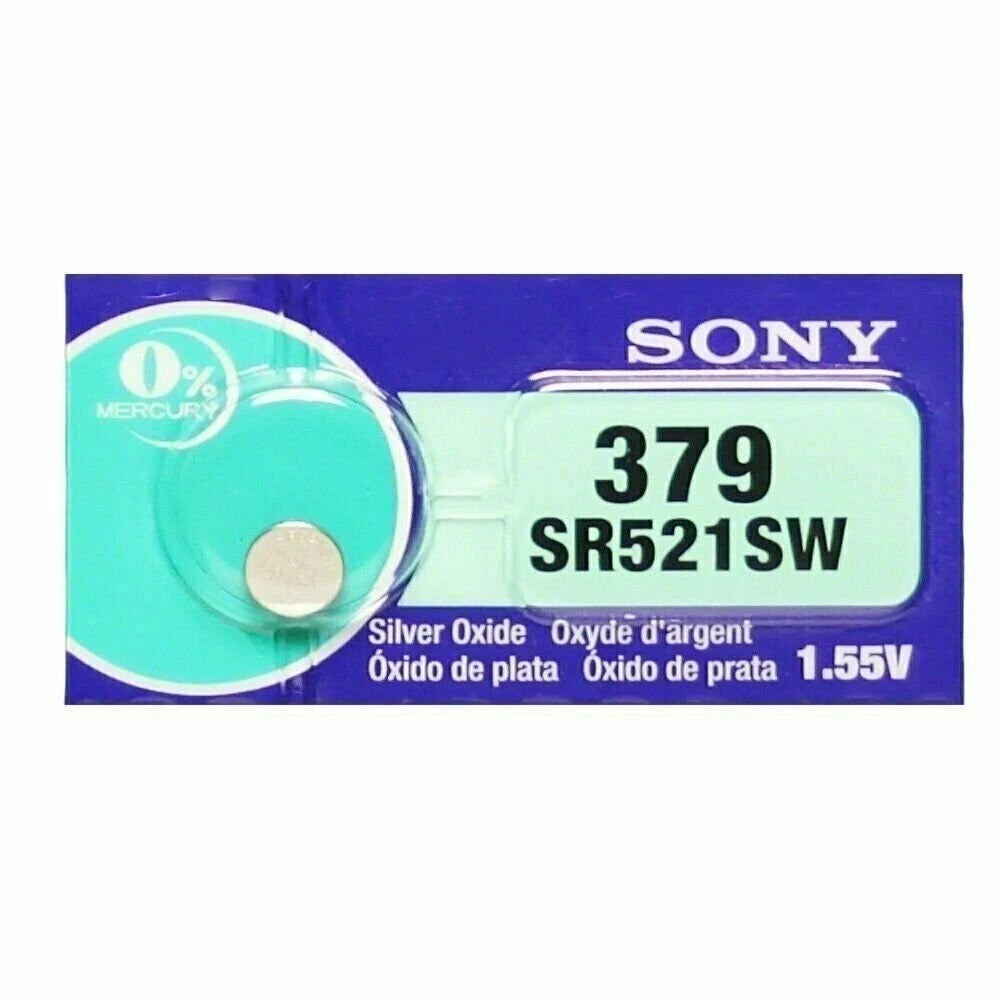 SONY 379 SR521SW (5 piece) 379 BATTERY NEW SEALED Authorize Seller EXP 02-2023