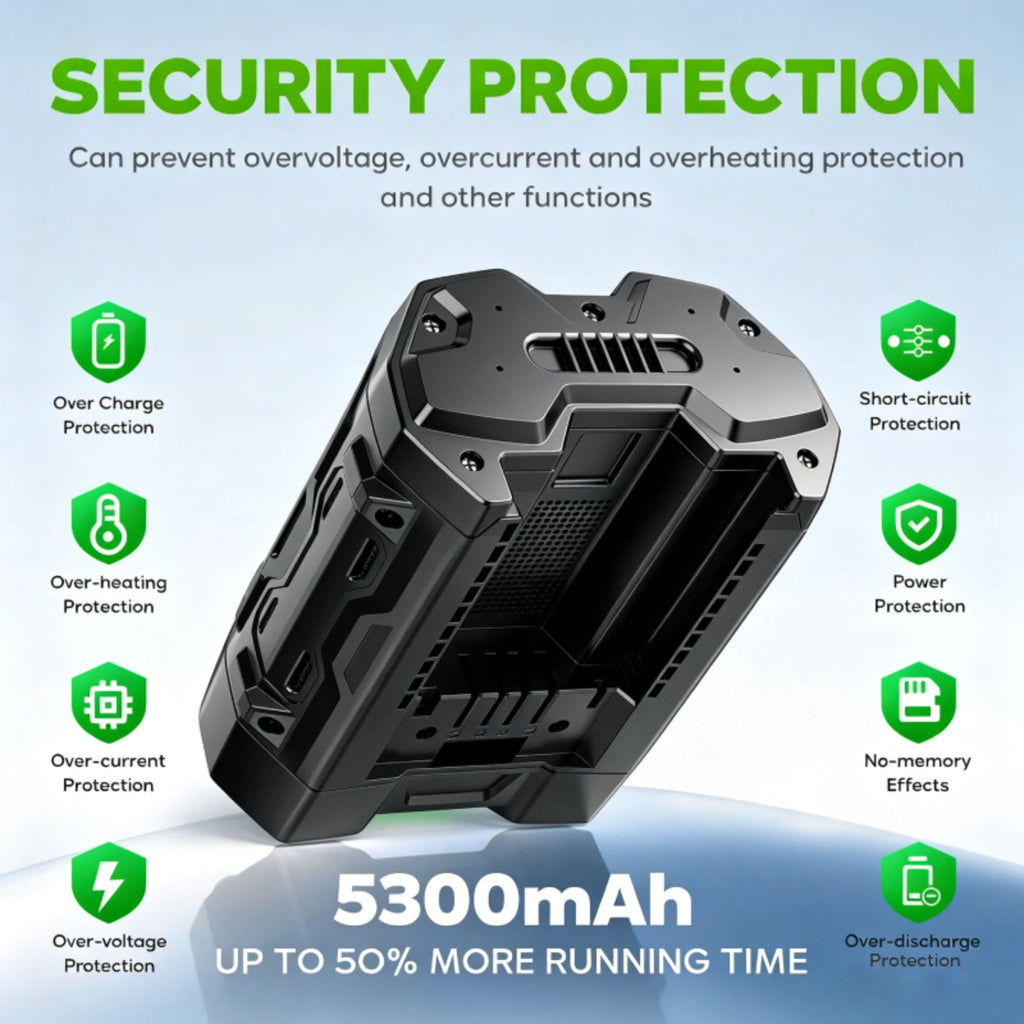 56V 5.3Ah Lithium Battery for EGO BA2800 BA4200 BA1400 56Volt Power+Tool