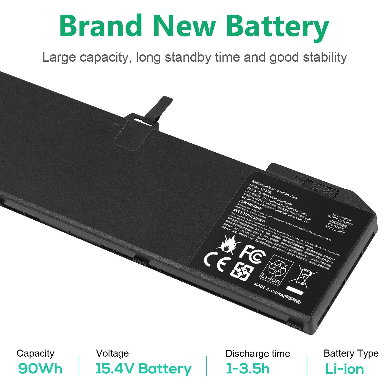 NEW VX04XL Battery For HP Zbook 15 G5 G6 Series HSTNN-IB8F L06302-1C1 L05766-855