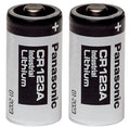 2 x Panasonic CR123A 123A 123 Industrial Lithium Batteries EXPIRES 01/2036