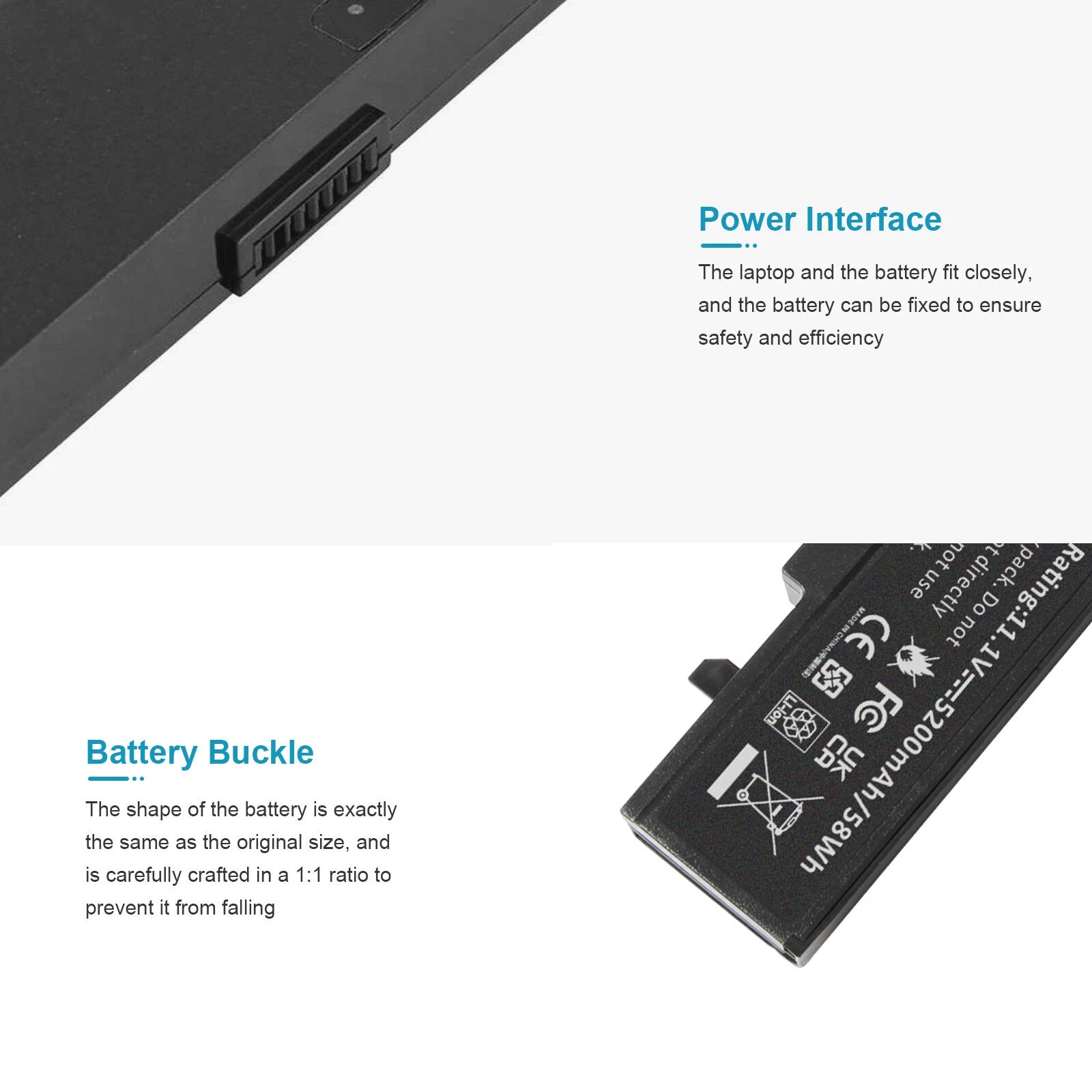 Battery For SAMSUNG NP-Q310 P480 AA-PB9NC6B AA-PB9NC6W AA-PB9NC5B AA-PL9NC2B