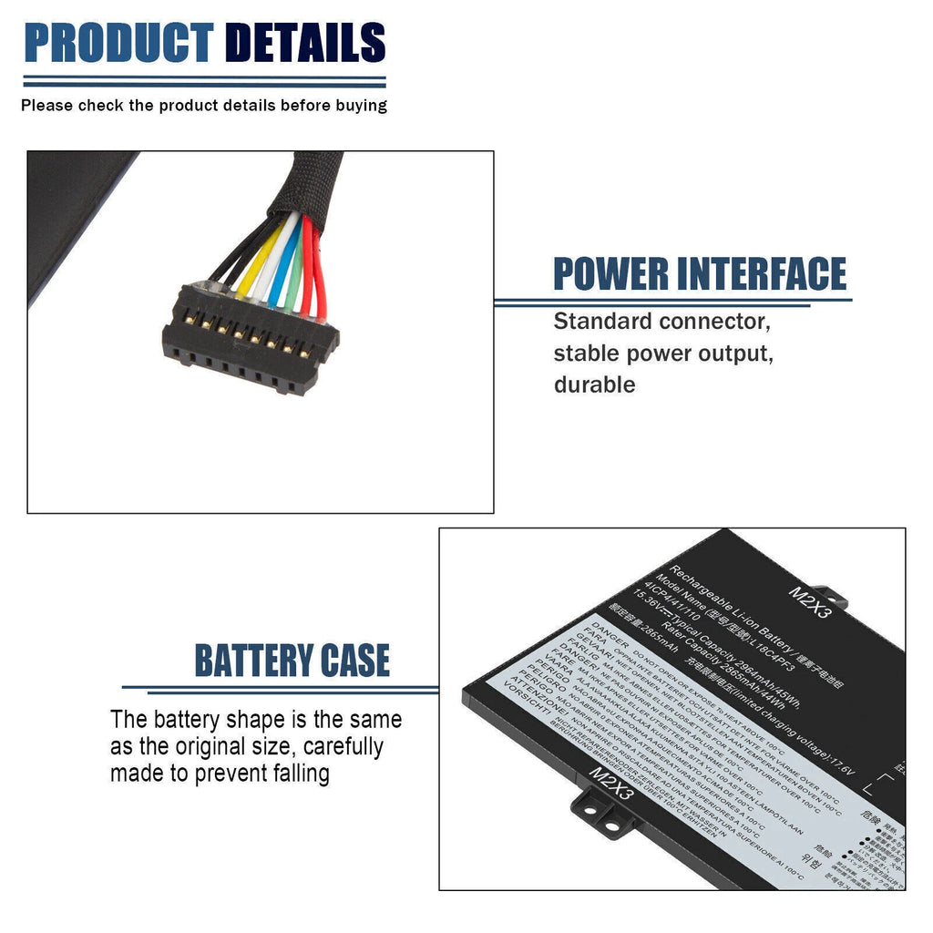 ?L18C4PF3 Battery for Lenovo IdeaPad Flex-14API Flex-14IML Flex-14IWL C340-14API