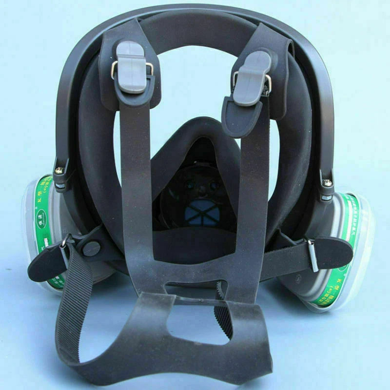 Full Face Gas Mask Painting Spraying Respirator w/Filters Set for 6800 Facepiece