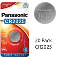 Panasonic 2025 2025 3V Lithium Coin Battery for Car Remote, Key Fob 20 Pieces