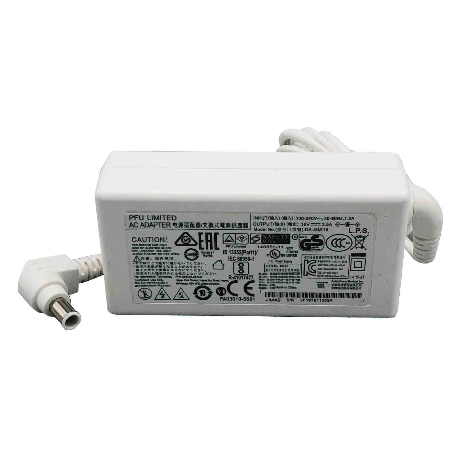 NEW Genuine Fujitsu 16V 2.5A AC Adapter DA-40A16 Power Supply 6.0x4.4+Pin