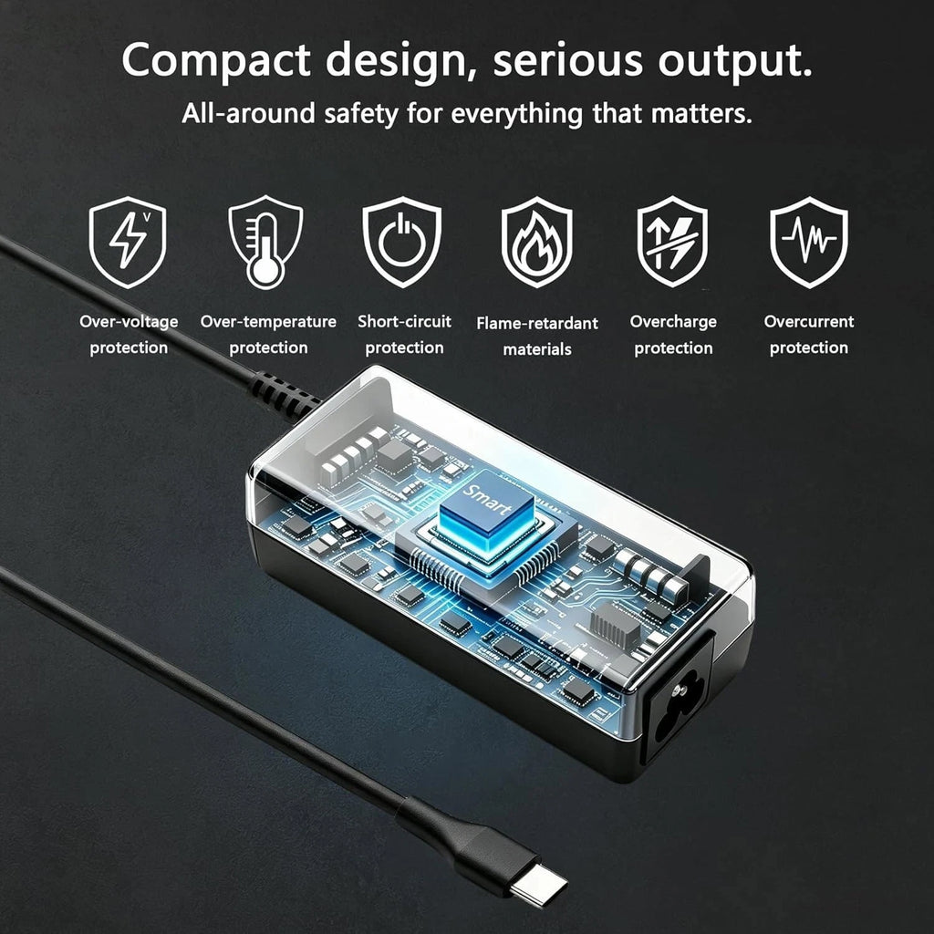45W USB-C/Type-C For HP Chromebook Lenovo/Acer/Asus/Samsung Power Laptop Charger