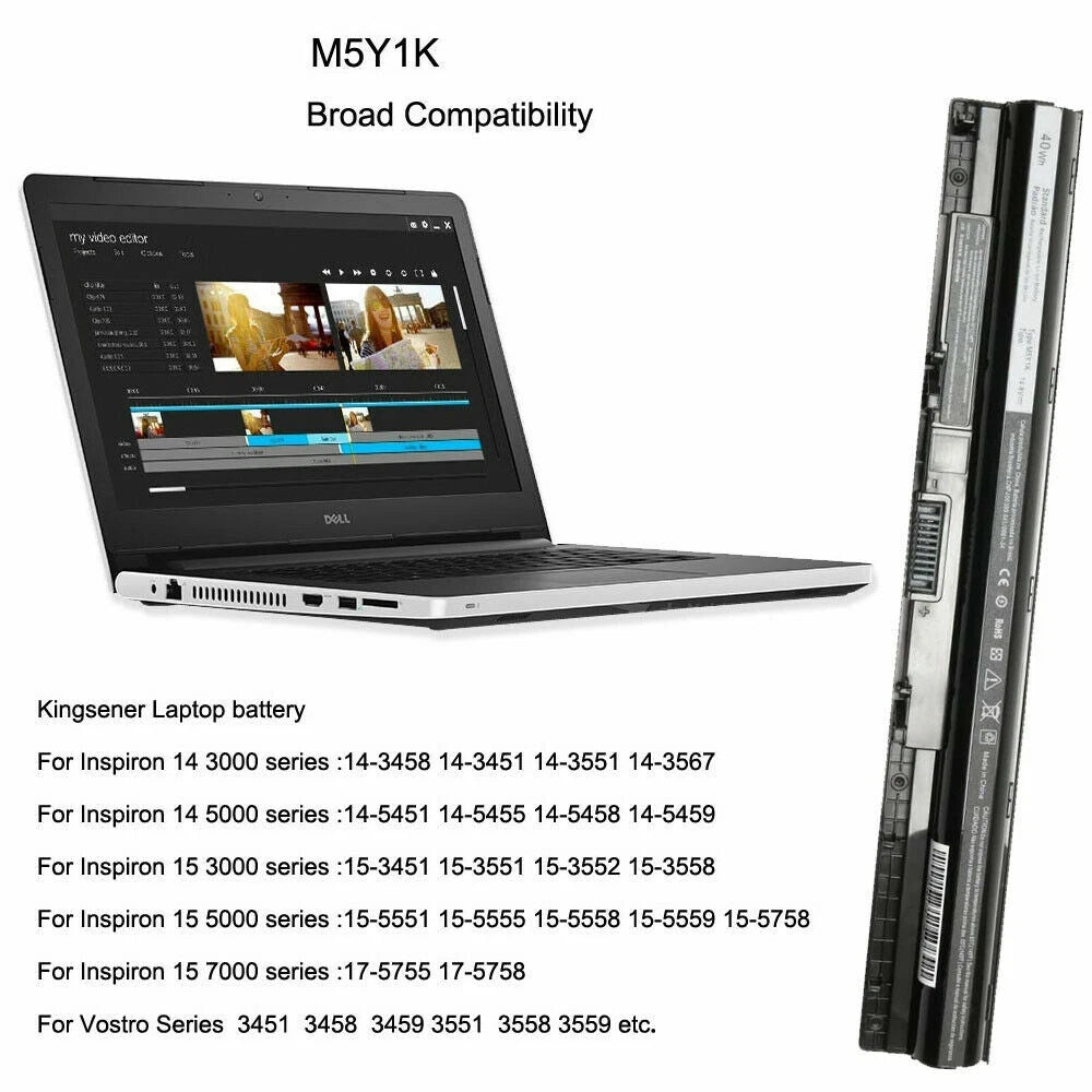 M5Y1K Battery for Dell Inspiron 5558 5555 5755 5758 5759 5458 3551 3451 Vostro14