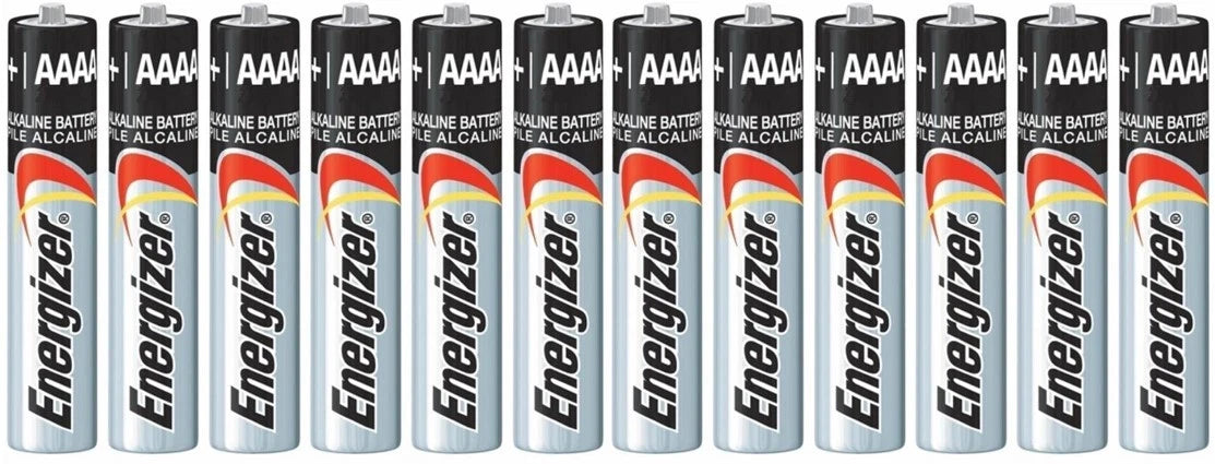 12 Energizer AAAA Alkaline Batteries Replaces E96, LR8D425, MN2500, MX2500