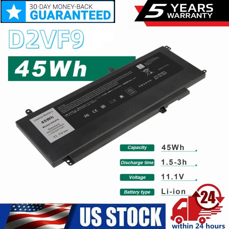 D2VF9 Battery For Dell Inspiron 15-7547 15-7548 14-5459 V5459 15 7000 Serie 43Wh