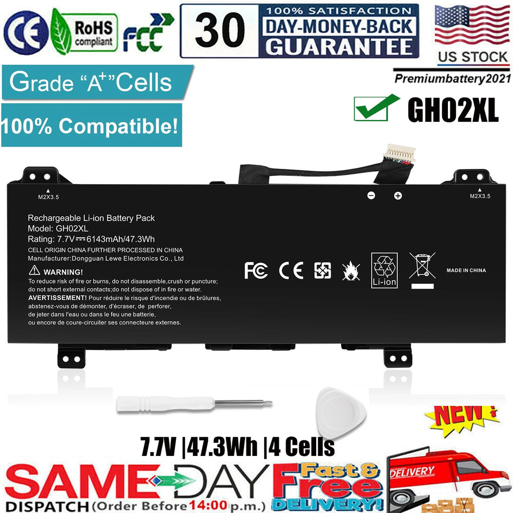 GH02XL GHO2XL L75253-271 Battery for HP Chromebook 11A G8 11 G8 14 G6 L75783-005