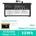 NEW 01AV493 Battery For Lenovo ThinkPad T570 T580 P51S P52S 00UR890 00UR891 32WH