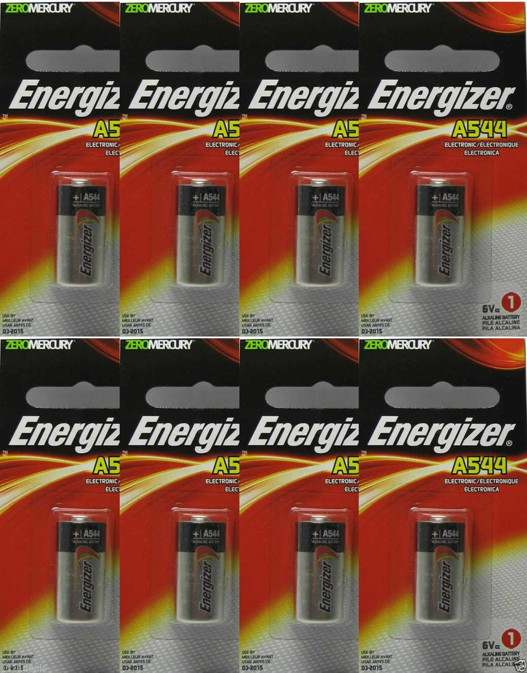 8 X Energizer A544 4LR44 PX28A 476A GP476 K28L L1325 V28PX 6V Batteries