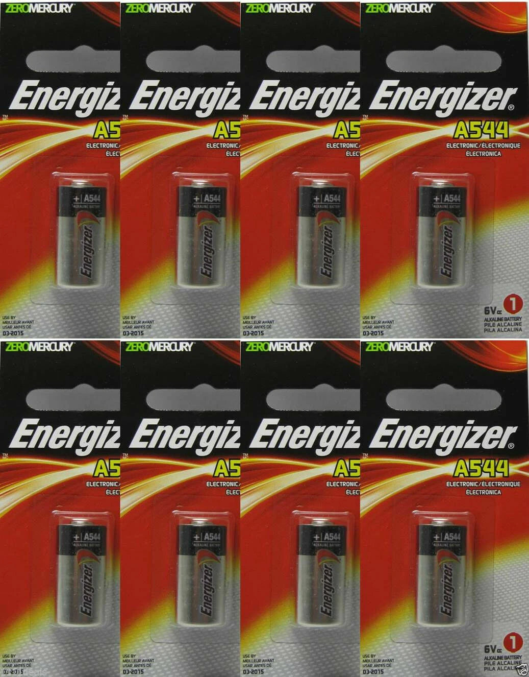 8 X Energizer A544 4LR44 PX28A 476A GP476 K28L L1325 V28PX 6V Batteries