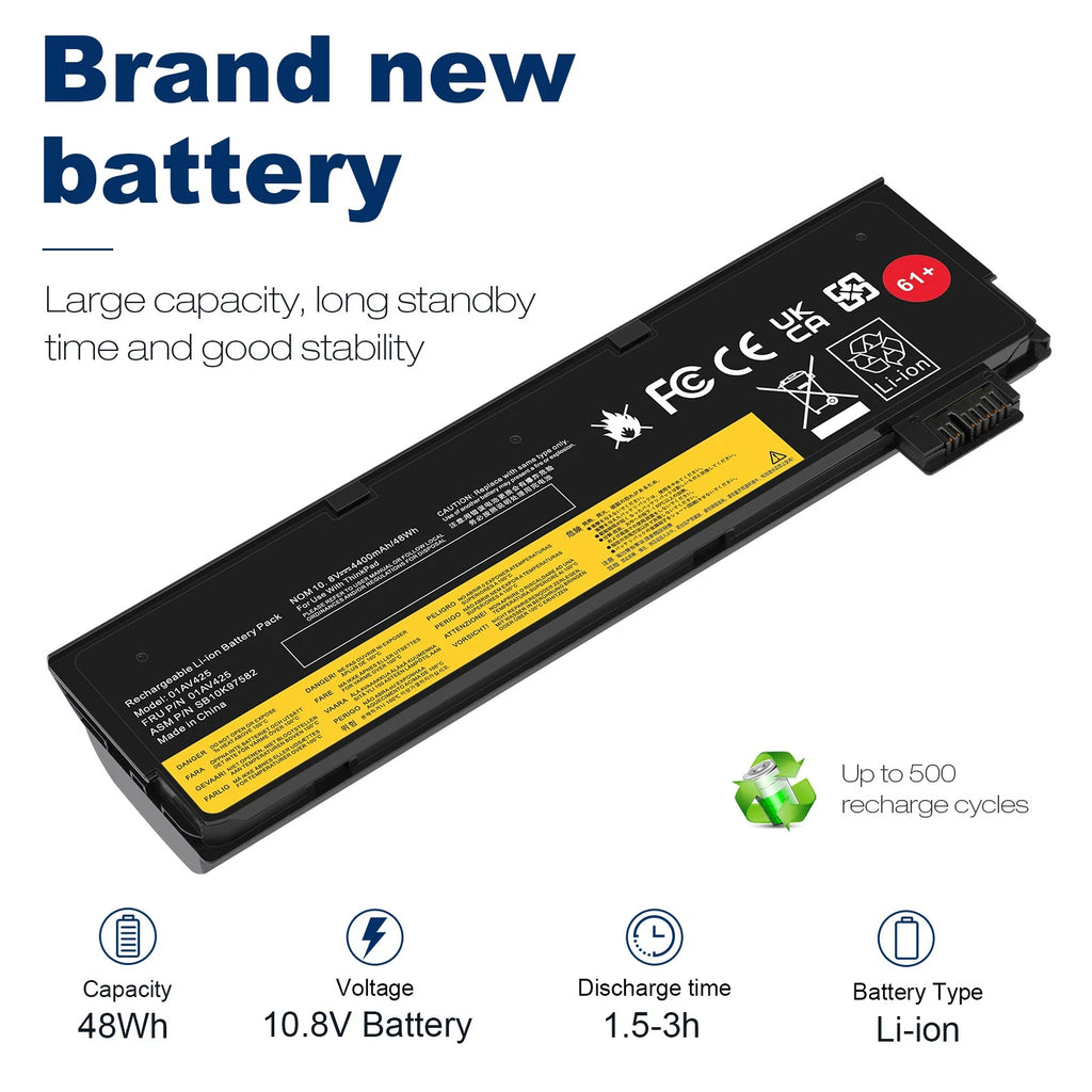 ??01AV425 61+ Battery For Lenovo ThinkPad T470 T480 T570 T580 P52S P51S 01AV424