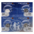 Renata 341 Button Cell 1.55V Batteries 4 Pcs