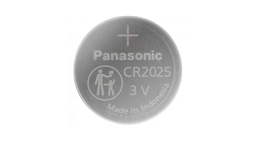 Panasonic CR2025 2025 3V Lithium Coin Cell Battery, 3 Count