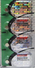4 PCS MAXELL 379 WATCH BATTERIES SR521SW