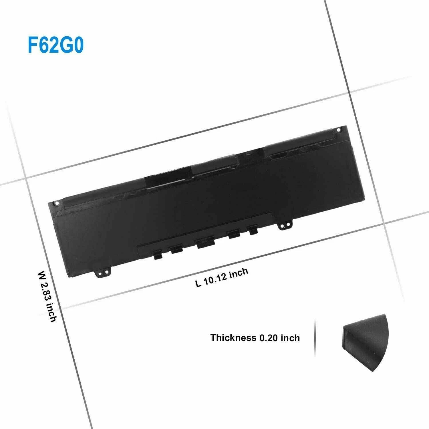 ??LOT F62G0 Battery For Dell 5370 7380 7386 7373 Vostro 5370-D1505G 11.4V-38Wh