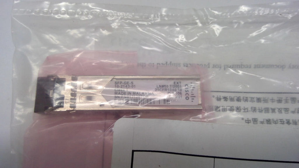 Cisco SFP-GE-S 10-2143-01 1000Base-T Transceiver Module Brand NEW Sealed