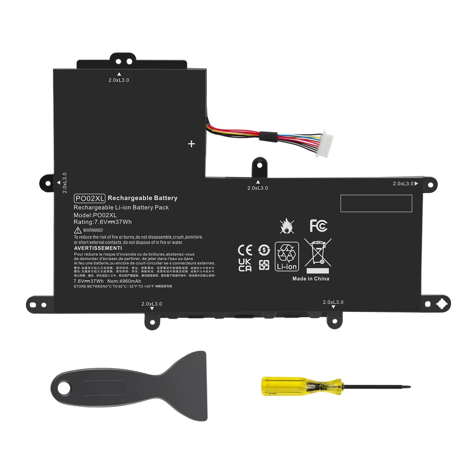 PO02XL Battery for HP Stream 11-R 11-R015WM 11-R015WN 11-Y010WM 824560-005 NEW