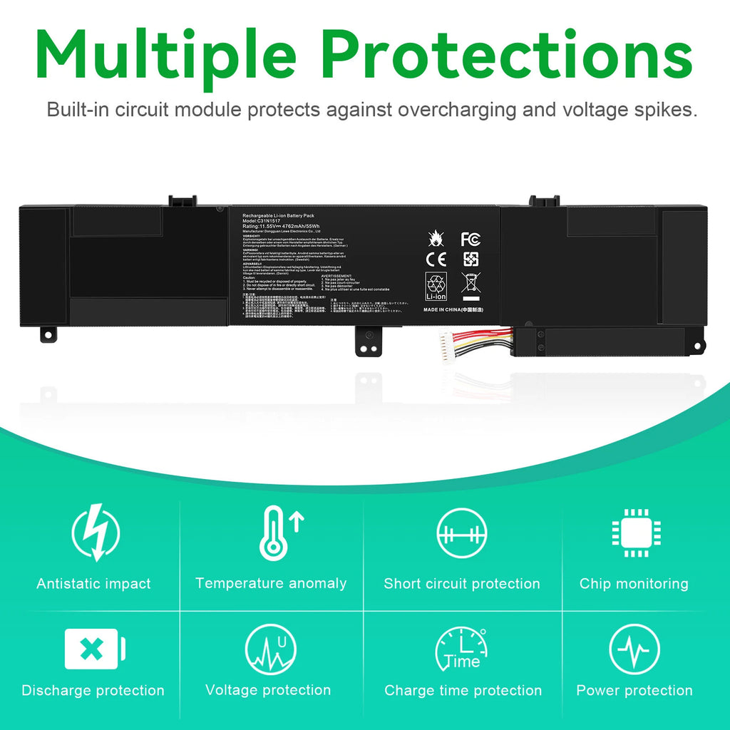 C31N1517 Battery For ASUS VivoBook Flip Q304 Q304U Q304UA Q304UAK Q304UJ 55Wh