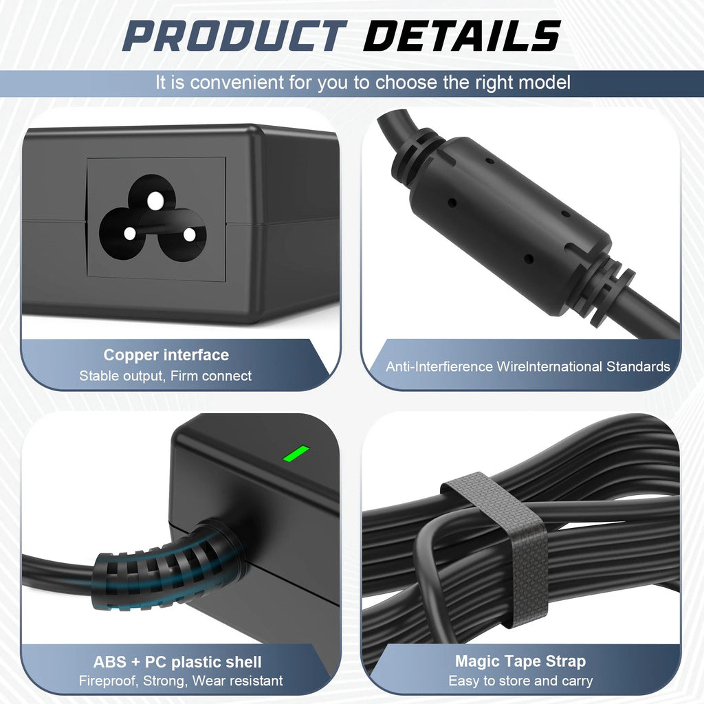 65W Laptop Charger Power Adapter for Dell Inspiron 11 13 14 15 17 3000 5000 7000