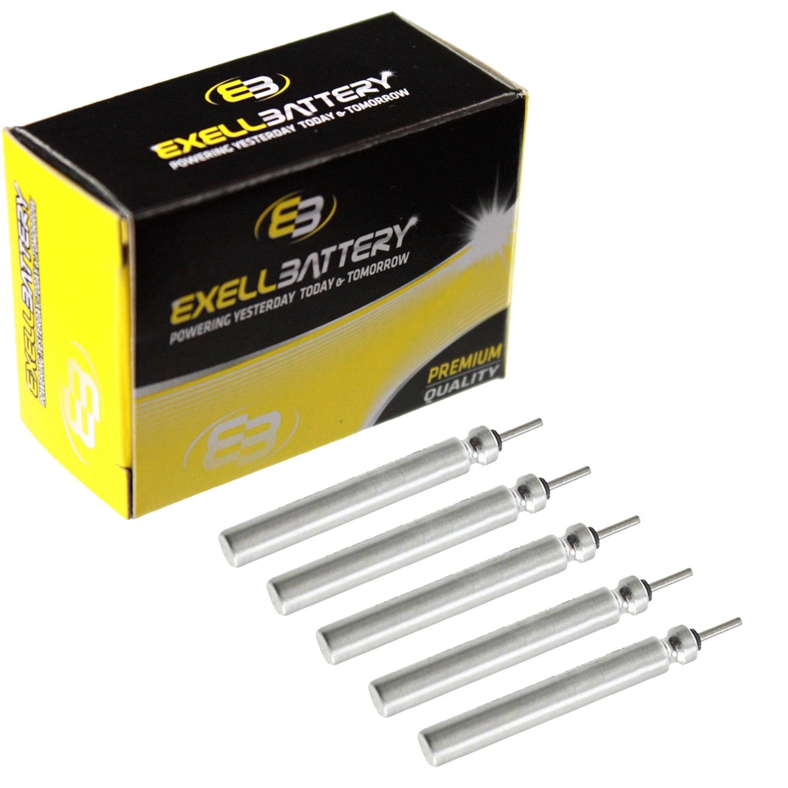 5x Exell Battery 3V 50mAh CR435 Fishing Lure Shape Lithium Battery