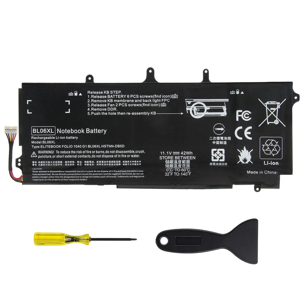 42Wh battery for HP EliteBook 1040 G1 1040 G2 Folio 1040 G1 Folio 1040 G2 BL06XL