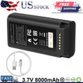 8000mAh E340 Battery for Eufy Security Video Doorbell E340/C31 w/ Type-C Charger