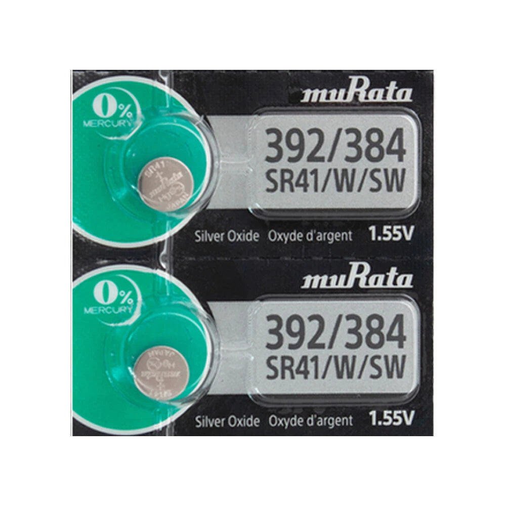 4 Murata Replaces Sony Silver Oxide SR41SW SR41W SR41 Watch 1.55V Battery