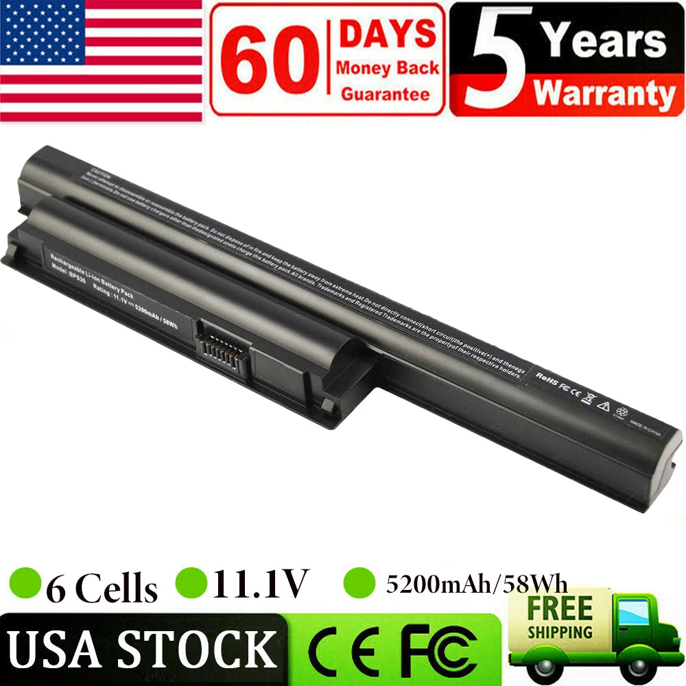 6 Cell BPS26 Battery for Sony VAIO VGP-BPS26 VGP-BPS26A VGP-BPL26 VPC-EH VPC-CA
