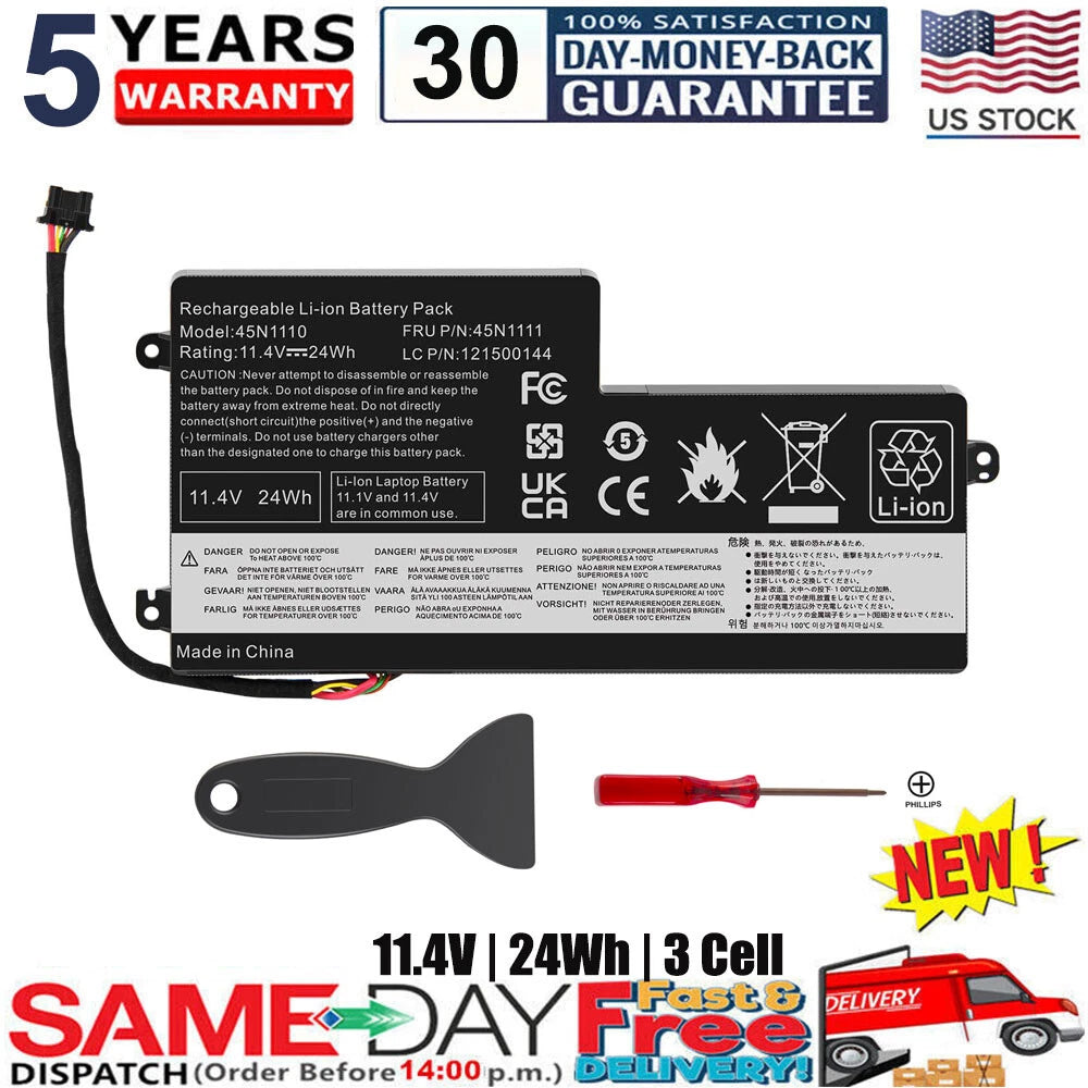 45N1111 Battery For Lenovo 45N1110 45N1108 45N1109 LC P/N 121500144 24Wh