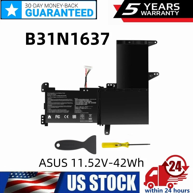 42WH B31N1637 Battery for Asus VivoBook F510U S510U X510U X541U X542U X510UR