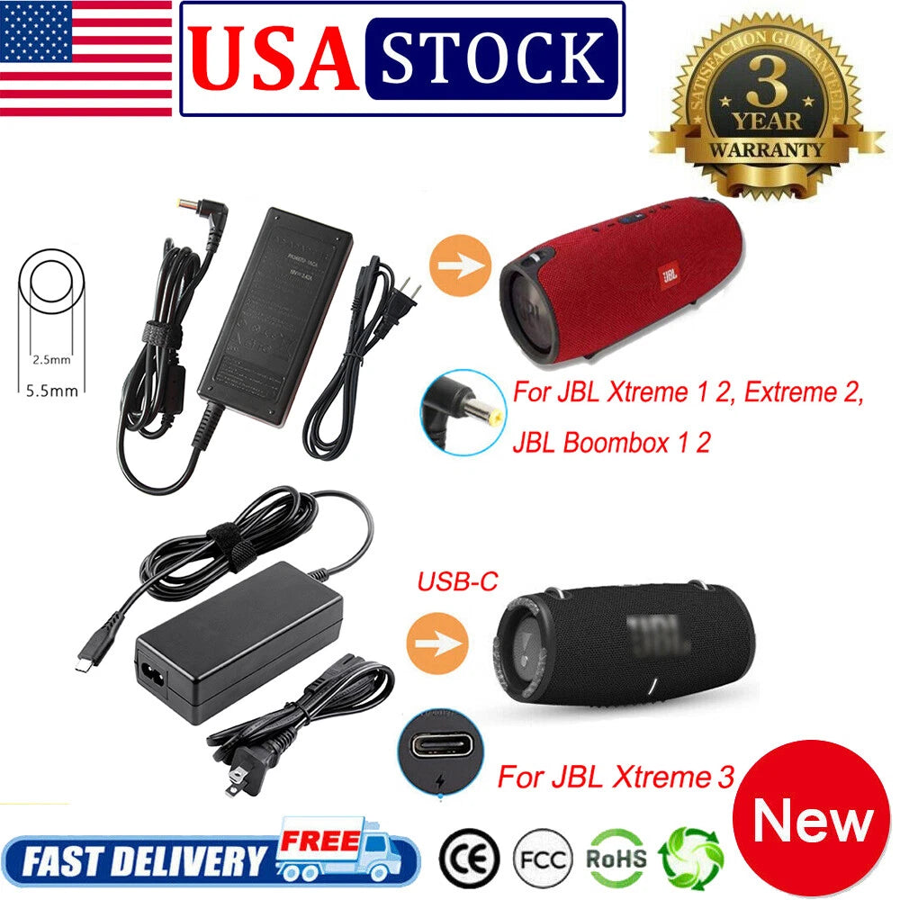 For JBL Xtreme 1/2/3 JBL Extreme JBL Boombox Portable Bluetooth Speaker Charger