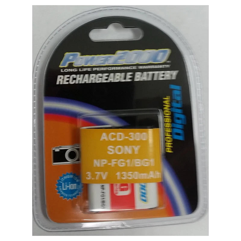Power2000 NP-FG1/BG1 1350mAH Lithium Rechargeable Battery for Sony