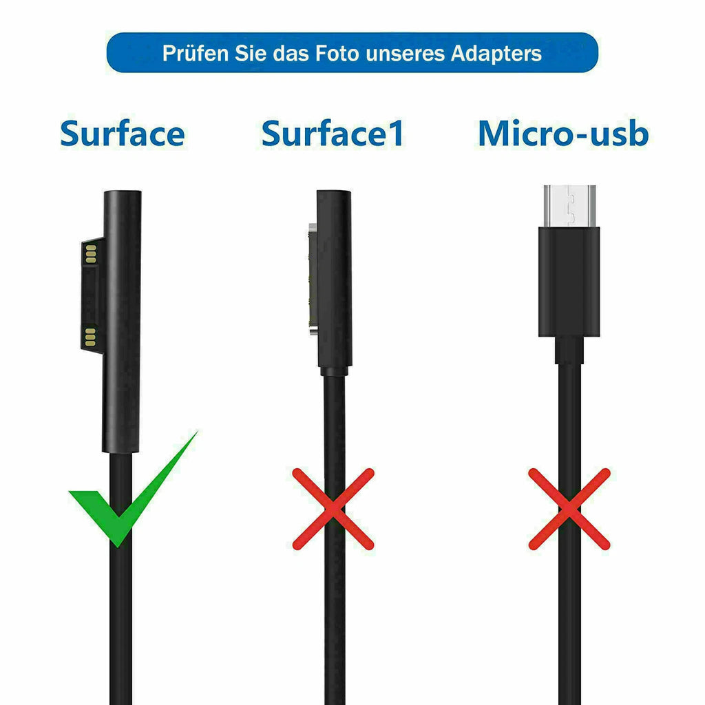 For Microsoft Surface Book 2 Laptop Pro 102W Power Supply Adapter Charger 1798